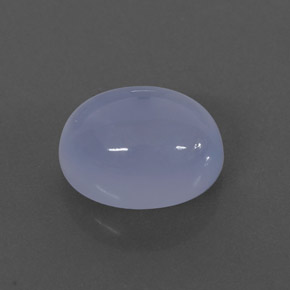 2.38カラットの天然ラベンダーブルーカルセドニー（9.1×7.1 mm・透明）