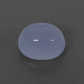 2.70カラットの天然ラベンダーブルーカルセドニー（9×7.2 mm・透明）