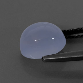 2.70カラットの天然ラベンダーブルーカルセドニー（9×7.2 mm・透明）