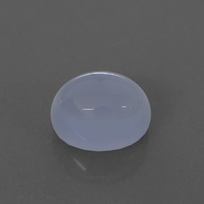 3.07カラットの天然ラベンダーブルーカルセドニー（9.1×7.2 mm・透明）