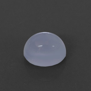 2.84カラットの天然ラベンダーブルーカルセドニー（8.8×7 mm・透明）