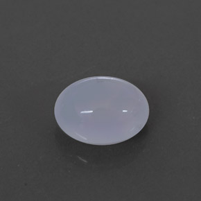 2.28カラットの天然ラベンダーブルーカルセドニー（9×7.1 mm・透明）
