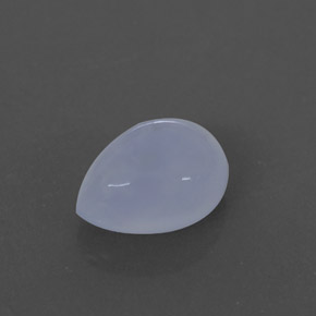 2.47カラットの天然ラベンダーブルーカルセドニー（9.8×7 mm・透明）