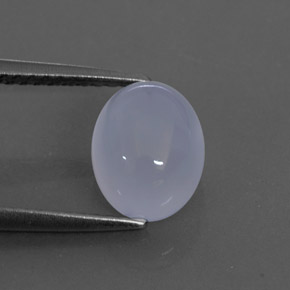 2.50カラットの天然ラベンダーブルーカルセドニー（8.7×6.9 mm・透明）