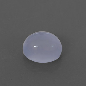 2.50カラットの天然ラベンダーブルーカルセドニー（8.7×6.9 mm・透明）