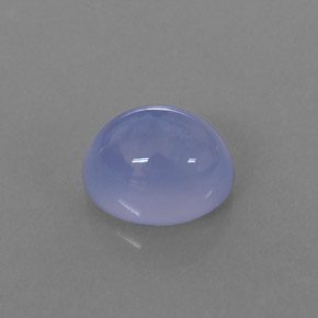 2.74カラットの天然ラベンダーブルーカルセドニー（9×7.1 mm・透明）