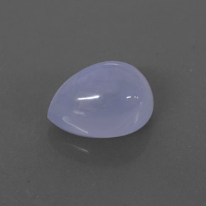 2.84カラットの天然ラベンダーブルーカルセドニー（10.1×7 mm・透明）