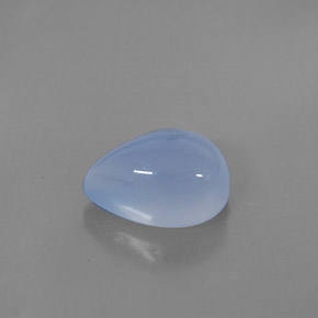 5.58カラットの天然ラベンダーブルーカルセドニー（12.9×9.1 mm・透明）