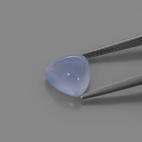 3.22カラットの天然ラベンダーブルーカルセドニー、透明、透明/半透明