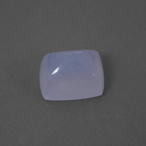 2.13カラットの天然ラベンダーブルーカルセドニー（8.2×6.9 mm・透明）
