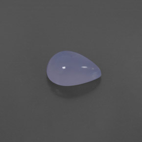2.35カラットの天然ラベンダーブルーカルセドニー（10.5×7.3 mm・透明）