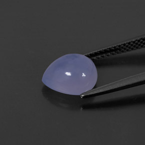 2.34カラットの天然ラベンダーブルーカルセドニー、透明、透明/半透明