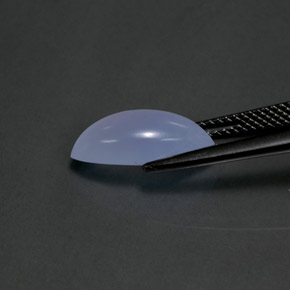 3.31カラットの天然ラベンダーブルーカルセドニー、透明、透明/半透明