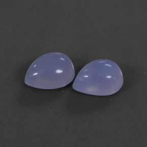 カラットの天然ラベンダーブルーカルセドニー（10.2×8 mm・透明）