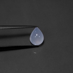 1.97カラットの天然ラベンダーブルーカルセドニー、透明、透明/半透明