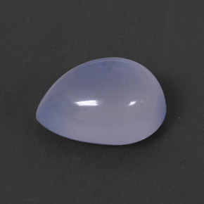 1.74カラットの天然ラベンダーブルーカルセドニー（9.1×7.1 mm・透明）