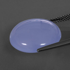 13.17カラットの天然ラベンダーブルーカルセドニー、透明、透明/半透明