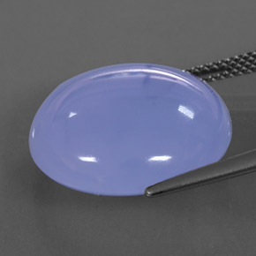 17.43カラットの天然ラベンダーブルーカルセドニー、透明、透明/半透明