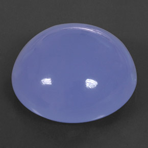 46.38カラットの天然ラベンダーブルーカルセドニー（24.50 mm・透明）
