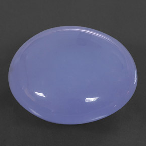47.14カラットの天然ラベンダーブルーカルセドニー（24.87 mm・透明）