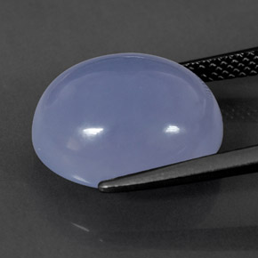9.45カラットの天然ラベンダーブルーカルセドニー、透明、透明/半透明