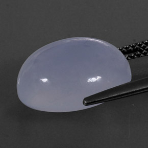 8.88カラットの天然ラベンダーブルーカルセドニー、透明、透明/半透明