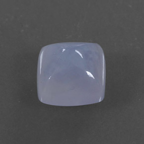 1.66カラットの天然ラベンダーブルーカルセドニー（6.9×6.9 mm・透明）