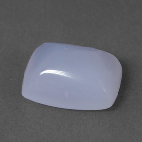 2.06カラットの天然ラベンダーブルーカルセドニー（9.1×7 mm・透明）