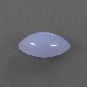 1.88カラットの天然ラベンダーブルーカルセドニー（12.1×6.4 mm・マーキス）