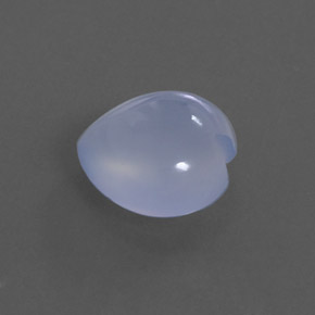 4.16カラットの天然ラベンダーブルーカルセドニー（11.1×11.1 mm・透明）