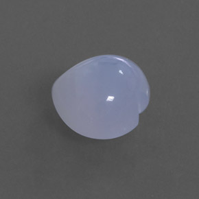 4.52カラットの天然ラベンダーブルーカルセドニー（10.9×10.5 mm・透明）