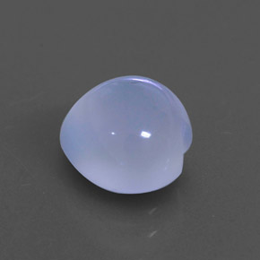 2.25カラットの天然ラベンダーブルーカルセドニー（8.2×8 mm・透明）