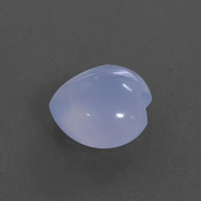 2.03カラットの天然ラベンダーブルーカルセドニー（8.8×8.8 mm・透明）