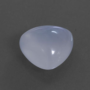 3.44カラットの天然ラベンダーブルーカルセドニー（10.2×10 mm・透明）