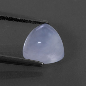 1.74カラットの天然ラベンダーブルーカルセドニー（8×8 mm・透明）