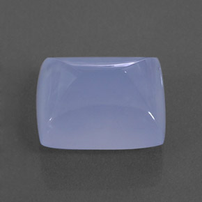 8.83カラットの天然ラベンダーブルーカルセドニー（13.4×11.1 mm・透明）