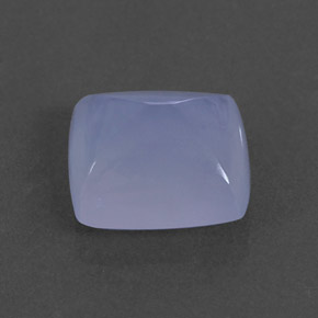 2.93カラットの天然ラベンダーブルーカルセドニー（9.3×8.3 mm・透明）