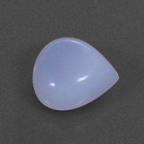 5.61カラットの天然ミディアム薄いバイオレットカルセドニー（12.3×12.1 mm・透明）