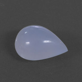 5.59カラットの天然ラベンダーブルーカルセドニー（13.6×10.3 mm・透明）
