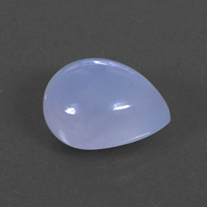 2.58カラットの天然ラベンダーブルーカルセドニー（10×8.2 mm・透明）