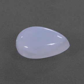 1.94カラットの天然ラベンダーブルーカルセドニー（10×7.2 mm・透明）
