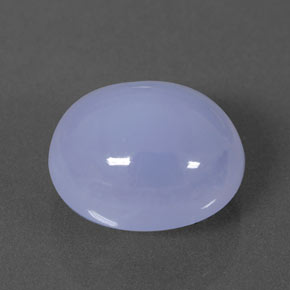 5.59カラットの天然ラベンダーブルーカルセドニー（11.8×10 mm・透明）