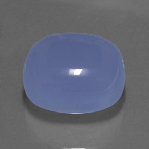 34.70カラットの天然ラベンダーブルーカルセドニー（21.1×17.7 mm・透明）