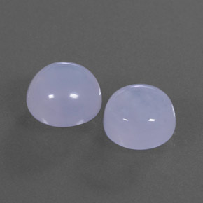 カラットの天然ラベンダーブルーカルセドニー（8.95 mm・透明）