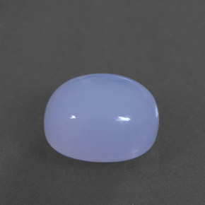 3.55カラットの天然ラベンダーブルーカルセドニー（10×8.2 mm・透明）