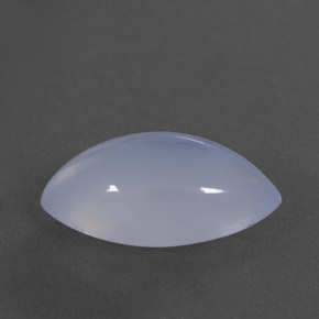 3.10カラットの天然ラベンダーブルーカルセドニー（14.1×7.3 mm・透明）