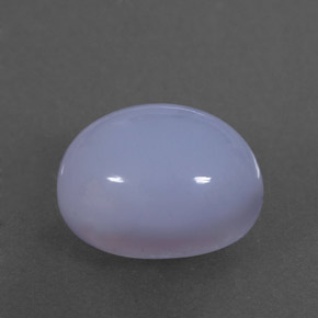 4.91カラットの天然ラベンダーブルーカルセドニー（11.4×9.1 mm・透明）