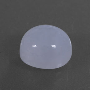 3.23カラットの天然ラベンダーブルーカルセドニー（9.3×8.2 mm・オーバルカット）
