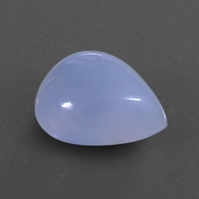 4.83カラットの天然ラベンダーブルーカルセドニー（12.2×10.2 mm・透明）