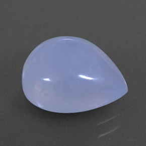 4.63カラットの天然ラベンダーブルーカルセドニー（12×10 mm・透明）